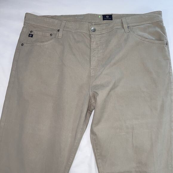 AG Adriano Goldschmied Pants Men’s Size 40x32 Beige The Graduate Tailored Leg - Picture 2 of 14